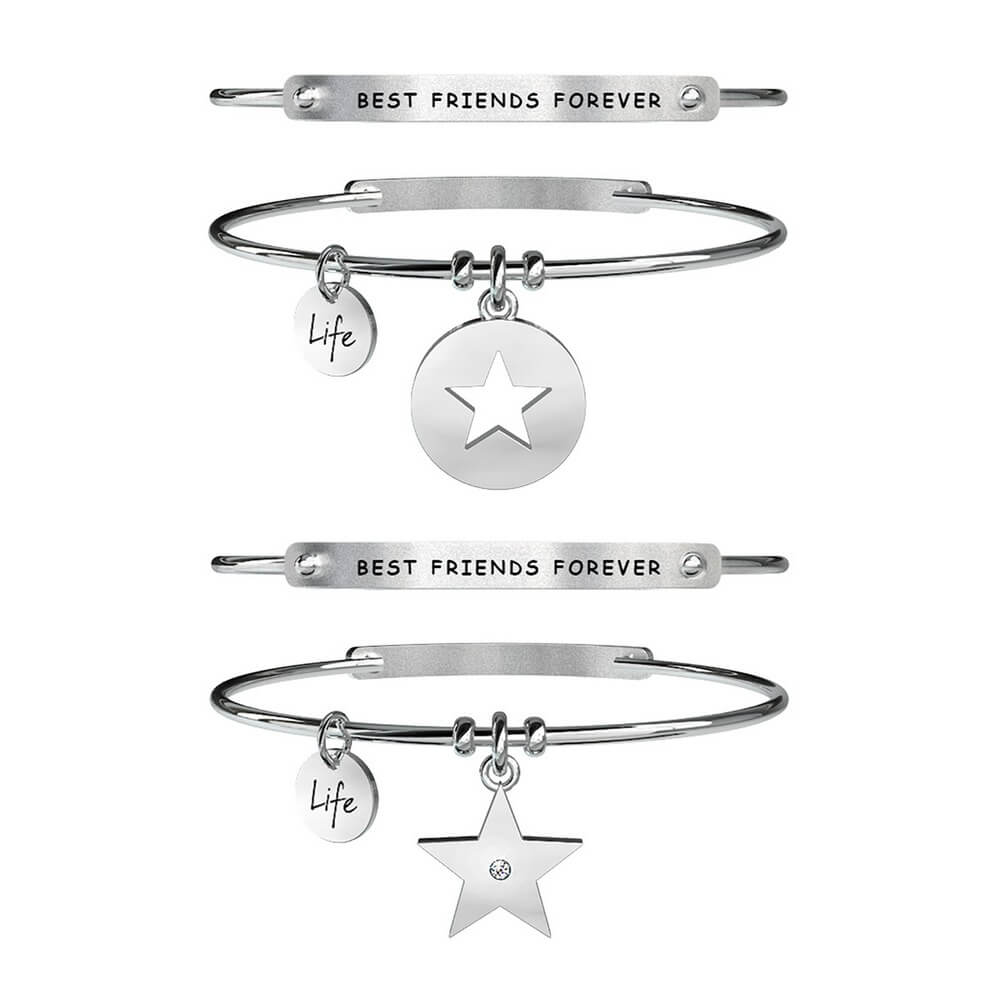 Bracciale Donna doppio Kidult in Acciaio Stella | Amicizia – Love – 231656