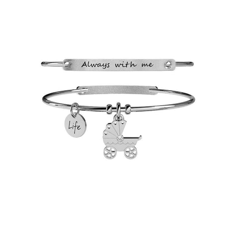 Bracciale Donna Kidult in Acciaio Carrozzina | Allways With Me – Special Moments – 231666