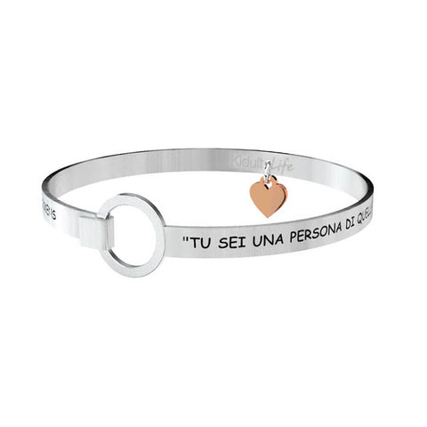 Bracciale Donna Kidult in Acciaio Tu sei una persona… – Love – 731058