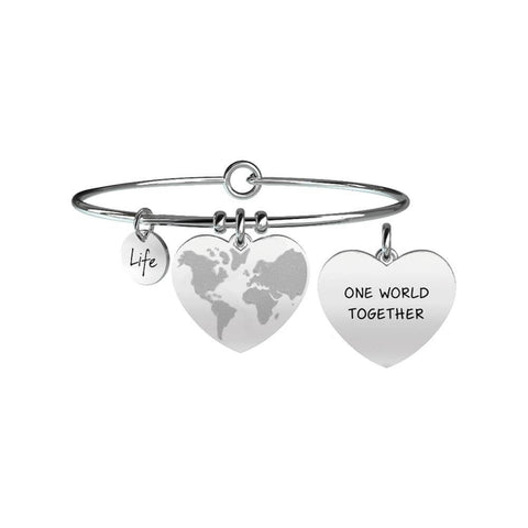 Bracciale Donna Kidult in Acciaio Mondo a Cuore | Fratellanza – Love – 731089