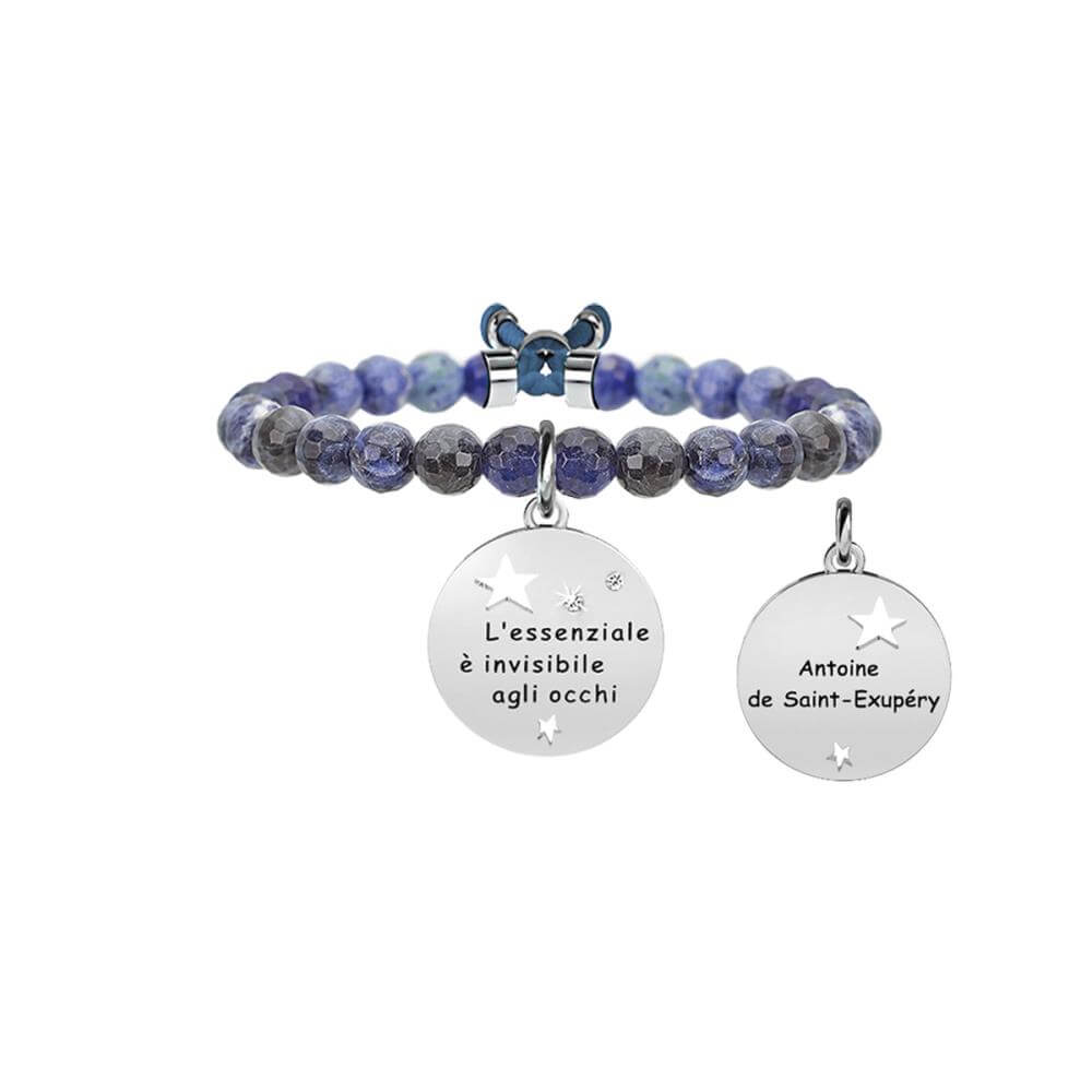 Bracciale Donna Kidult in Acciaio e Sodalite Blu | L’Essenziale…- Philosophy – 731135