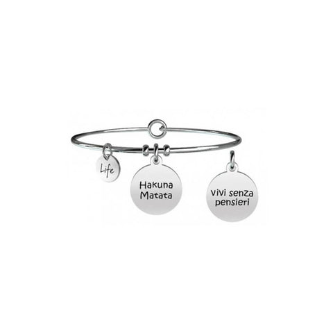 Bracciale Donna Kidult in Acciaio Hakuna Matata | Senza Pensieri – Philosophy – 731248