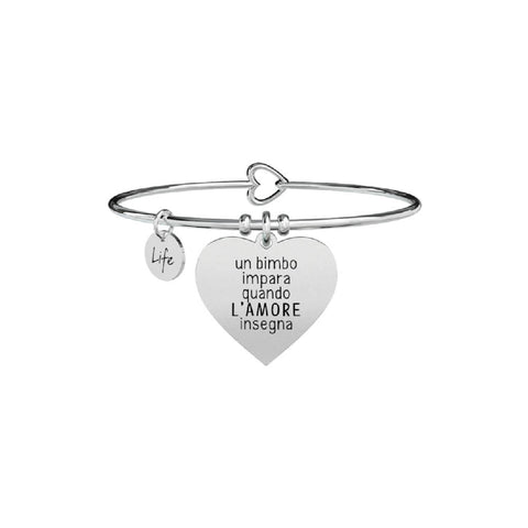 Bracciale Donna Kidult in Acciaio Cuore | L’amore insegna – Love – 731292