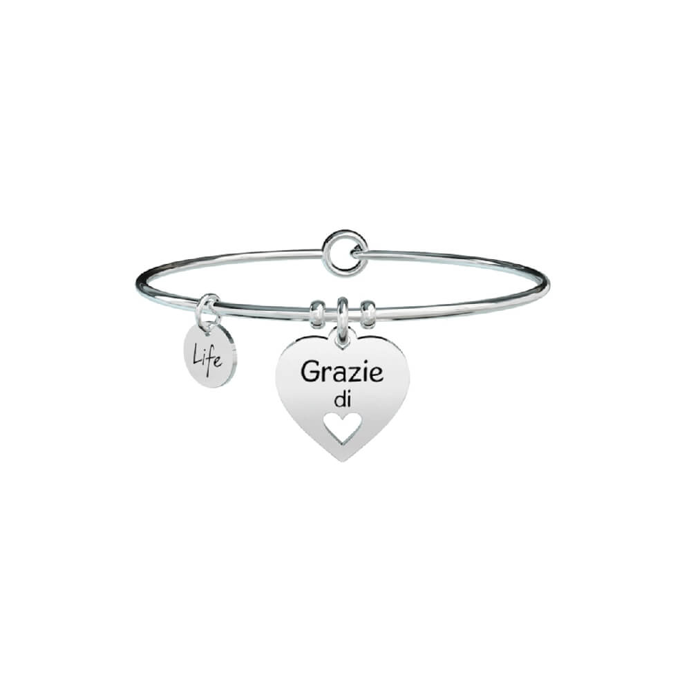 Bracciale Donna Kidult in Acciaio Cuore | Grazie – Love – 731298