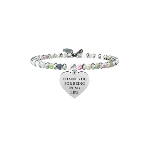 Bracciale Donna Kidult in Acciaio e Agata Cuore | In My Life – Love – 731442