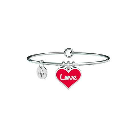 Bracciale Donna Kidult in Acciaio con Cuore Rosso | Love – Love – 731608