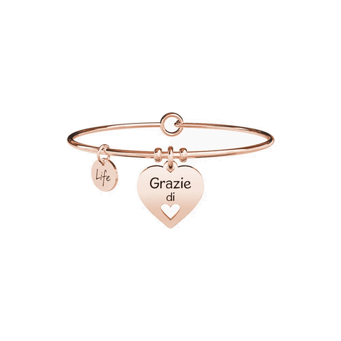 Bracciale Donna Kidult in Acciaio con Cuore | Grazie – Love – 731635