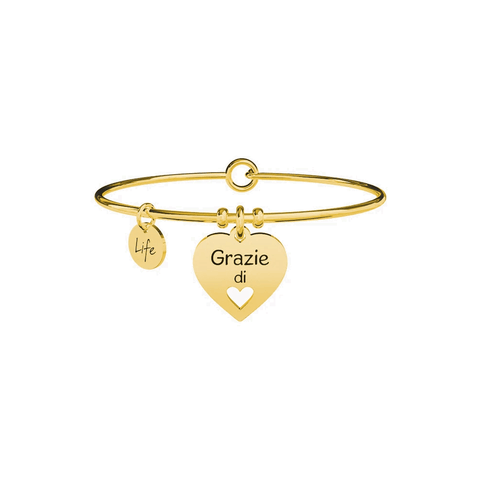 Bracciale Donna Kidult in Acciaio con Cuore | Grazie – Love – 731636