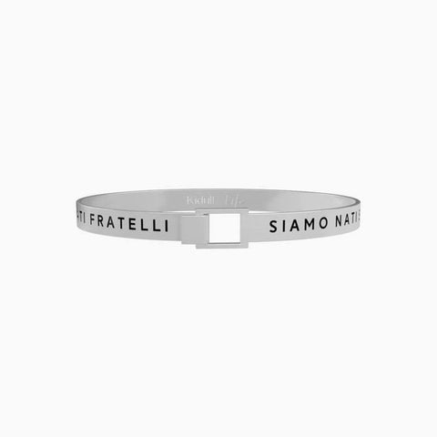 Bracciale KIDULT uomo 731793 "Siamo nati soli.." Collezione Life Love