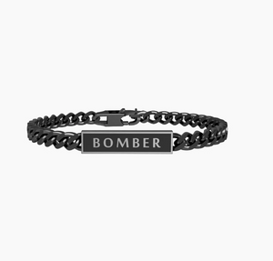 Bracciale Kidult Free Time Bomber pvd nero 731802 uomo