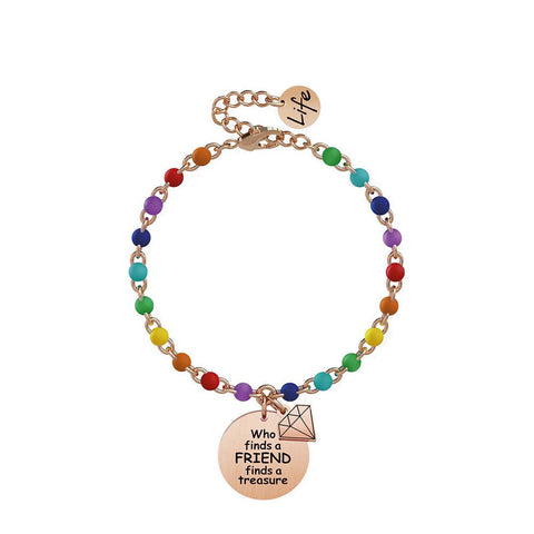 Bracciale Kidult in Acciaio Who Finds A Friend… – Love – 731817