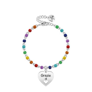 Bracciale Kidult in Acciaio Cuore | Grazie – Love – 731830