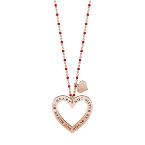 Collana Kidult in Acciaio e Smalti Cuore | Come Sorelle – Family – 751012