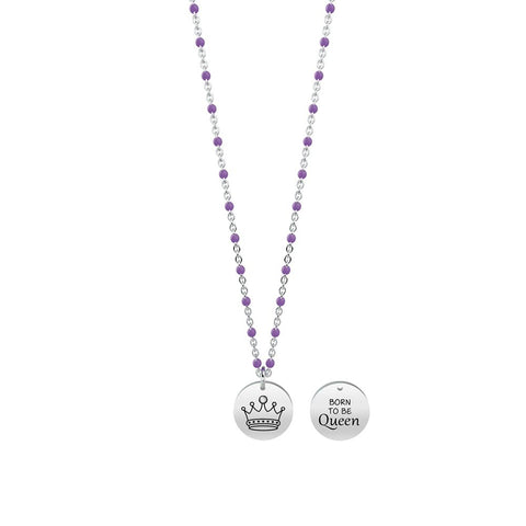 Collana Kidult in Acciaio e Smalti Corona | Carisma – Symbols – 751094