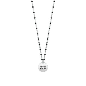 Collana Kidult in Acciaio e Smalti Never Give Up | Tenacia – Philosophy – 751097