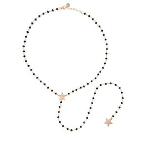 COLLANA RUE DES MILLE  LUNGA PIETRE RIF. CL VITT NERO STELLA