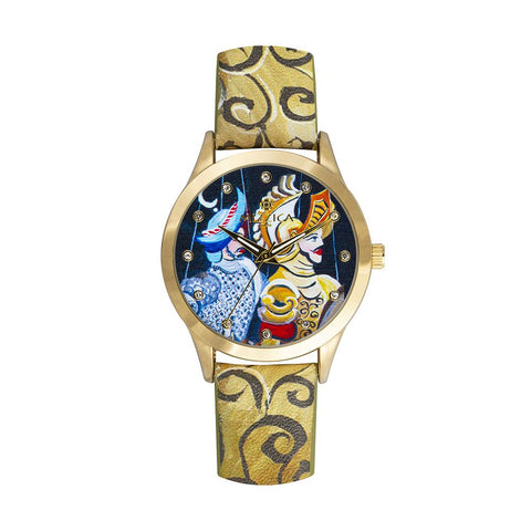 Orologio Solo Tempo Mizzica in Acciaio e Pelle – I Pupi – MB111