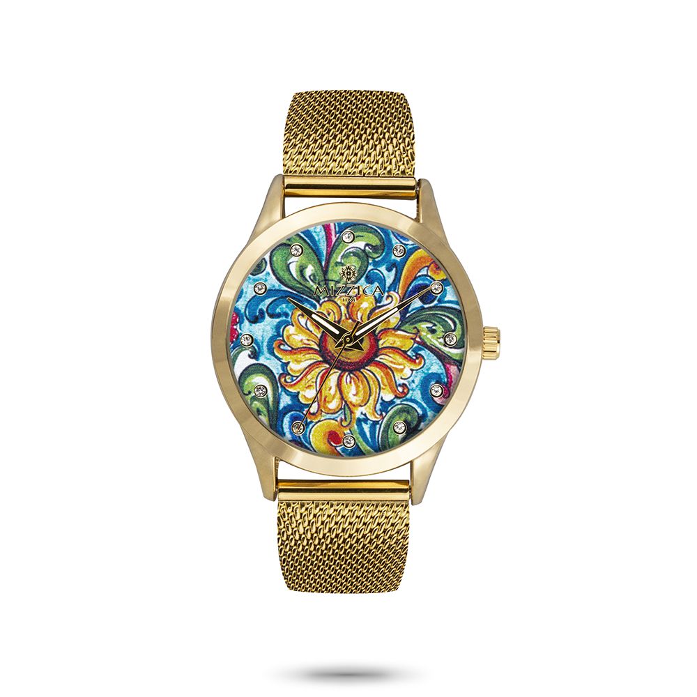 Orologio Solo Tempo Mizzica in Acciaio – Il Girasole – MC107