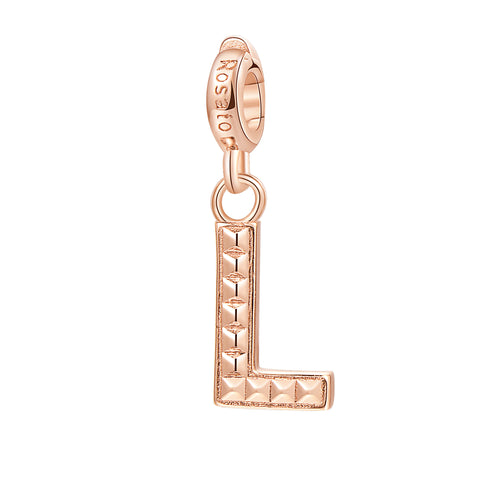 Charm Rosato in argento 925‰, galvanica oro rosa